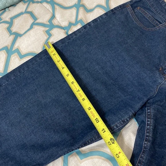 Eileen Fisher Wide Leg Cropped Denim Jeans Size - Picture 14 of 15